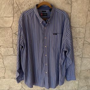 CHAPS EASY CARE BUTTON DOWN LONG SLEEVE SHIRT 3XL